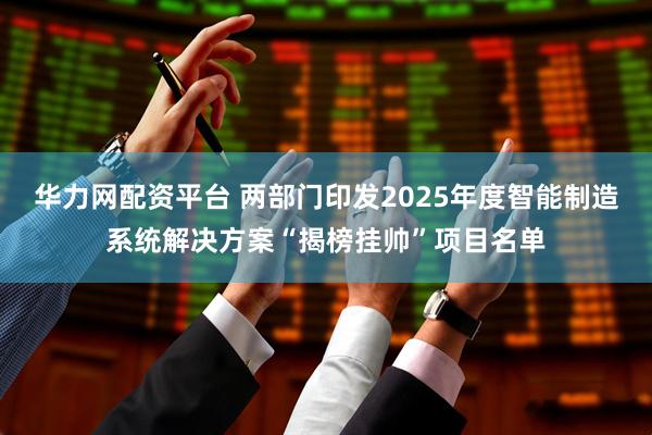 华力网配资平台 两部门印发2025年度智能制造系统解决方案“揭榜挂帅”项目名单